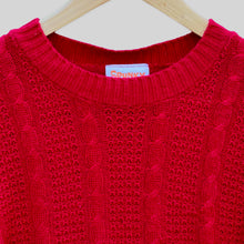 Load image into Gallery viewer, 1980&#39;s Spunky Red Sweater
