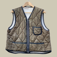 Load image into Gallery viewer, Brown SafTBak quilted outdoors vest
