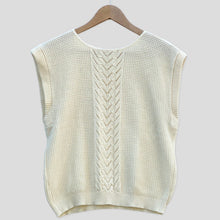 Load image into Gallery viewer, Buttercream sleeveless sweater
