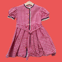 Load image into Gallery viewer, 1960&#39;s Red girls handmade dress
