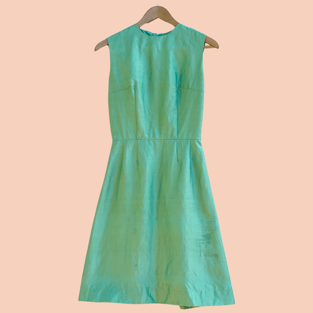 1960's sleeveless iridescent mod dress