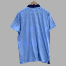 Load image into Gallery viewer, Blue W.R.K. jersey style collar shirt
