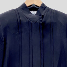 Load image into Gallery viewer, Black Clio silk blouse
