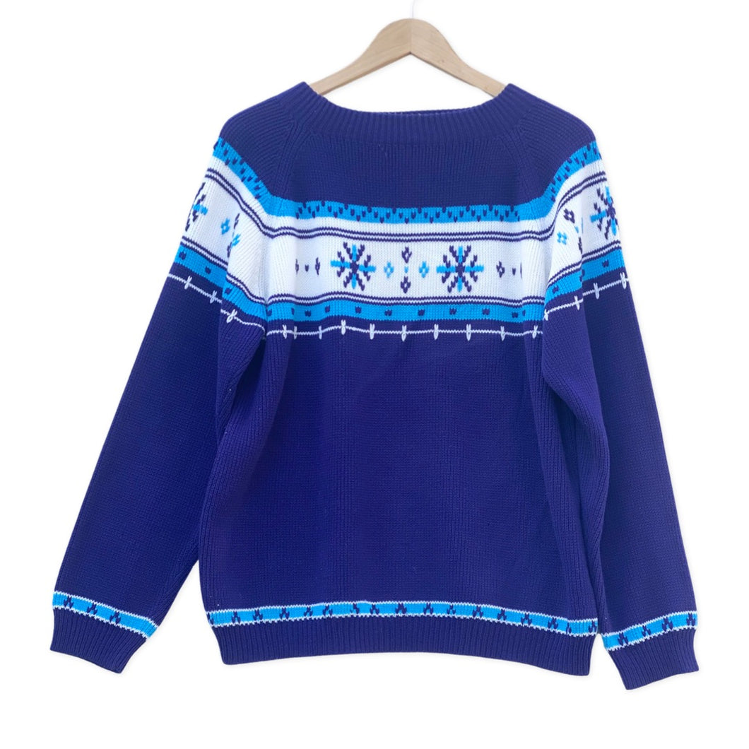 JC Penny winter print sweater