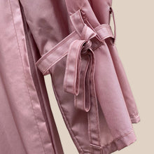 Load image into Gallery viewer, Rose Totes coat with tie belt
