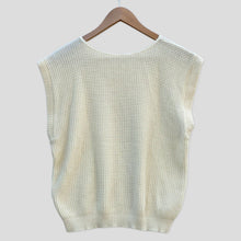 Load image into Gallery viewer, Buttercream sleeveless sweater
