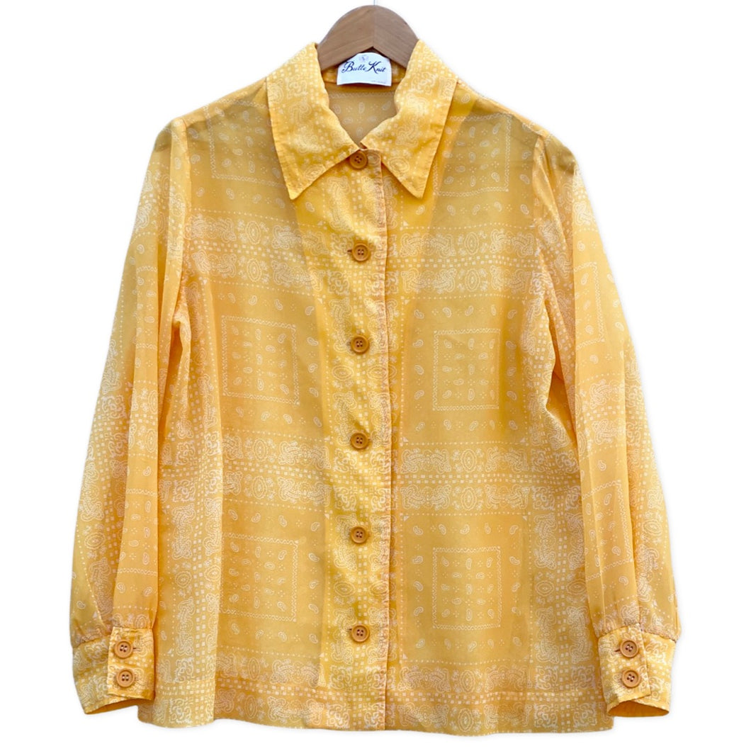 1960's/1970's Butte Knit mod button-up shirt