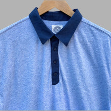 Load image into Gallery viewer, Blue W.R.K. jersey style collar shirt
