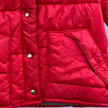 Load image into Gallery viewer, 1980&#39;s Red Puffer Coat
