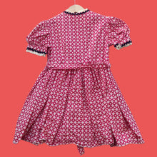 Load image into Gallery viewer, 1960&#39;s Red girls handmade dress
