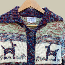 Load image into Gallery viewer, 1960&#39;s knit sweater with llama pattern
