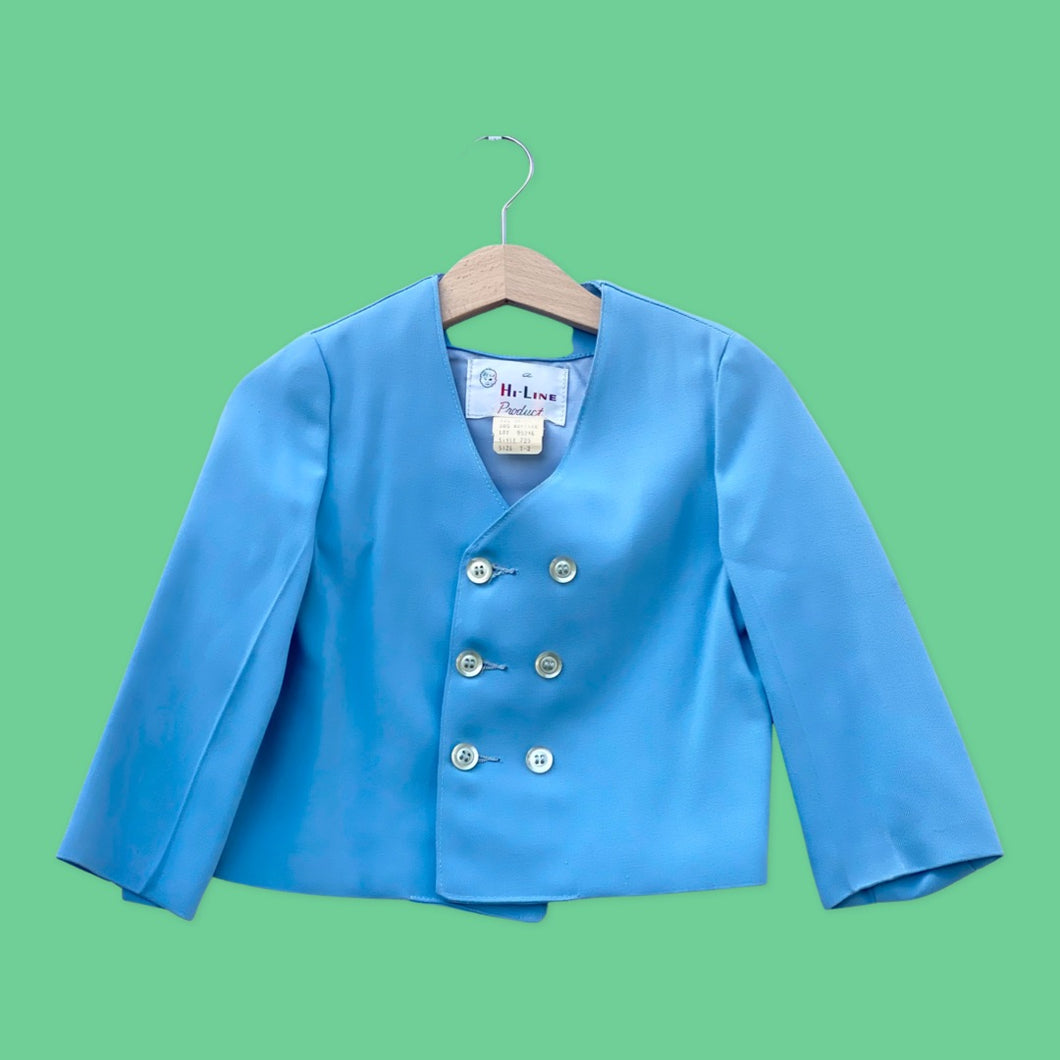 Hi-Line kids blue waist coat